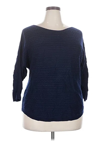 Pre-owned Market & Spruce 3/4 Sleeve T-shirt In Blue