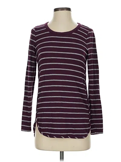 Pre-owned Market & Spruce 3/4 Sleeve T-shirt In Burgundy
