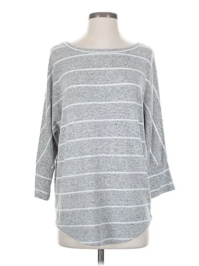 Pre-owned Market & Spruce 3/4 Sleeve T-shirt In Gray