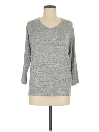Pre-owned Market & Spruce 3/4 Sleeve T-shirt In Gray