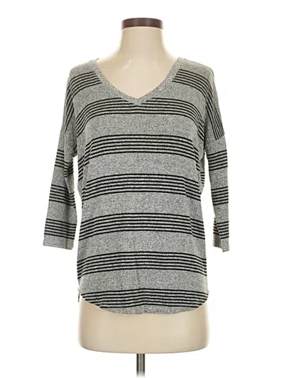 Pre-owned Market & Spruce 3/4 Sleeve T-shirt In Gray