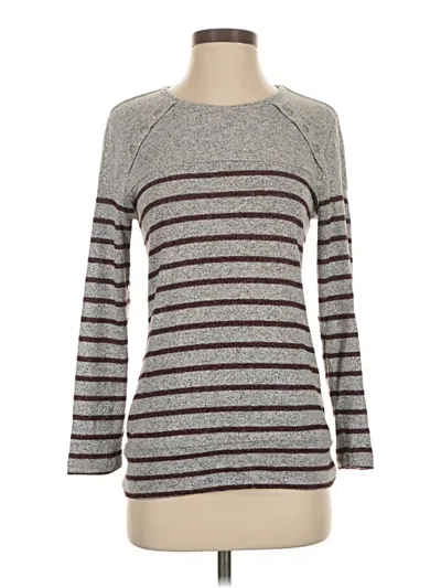 Pre-owned Market & Spruce 3/4 Sleeve T-shirt In Gray