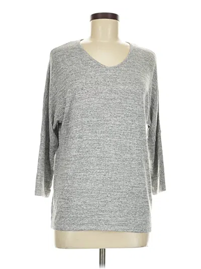 Pre-owned Market & Spruce 3/4 Sleeve T-shirt In Gray