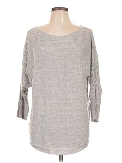 Pre-owned Market & Spruce 3/4 Sleeve T-shirt In Gray