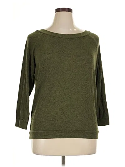 Pre-owned Market & Spruce 3/4 Sleeve T-shirt In Green