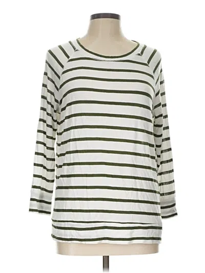 Pre-owned Market & Spruce 3/4 Sleeve T-shirt In Ivory
