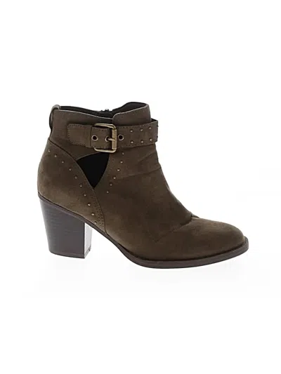 Pre-owned Market & Spruce Ankle Boots In Green