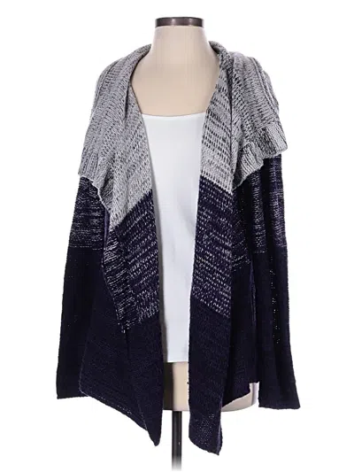 Pre-owned Market & Spruce Cardigan Sweater In Blue