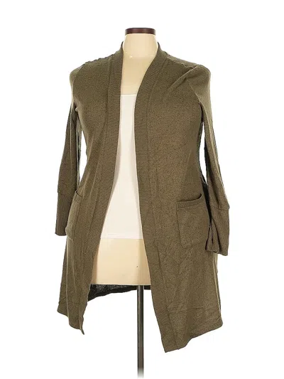 Pre-owned Market & Spruce Cardigan Sweater In Brown