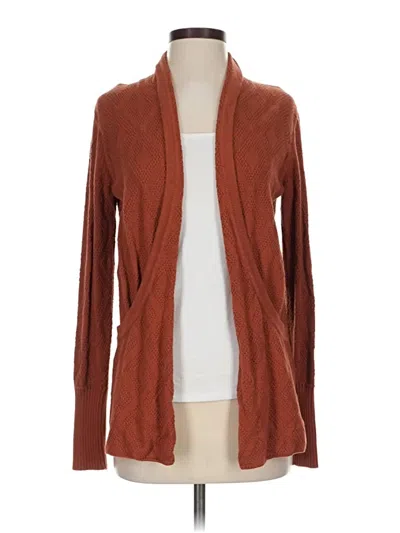 Pre-owned Market & Spruce Cardigan Sweater In Brown