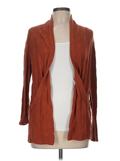 Pre-owned Market & Spruce Cardigan Sweater In Brown