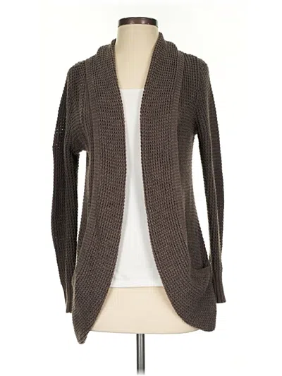 Pre-owned Market & Spruce Cardigan Sweater In Brown