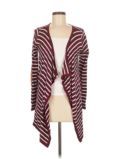 Pre-owned Market & Spruce Cardigan Sweater In Burgundy