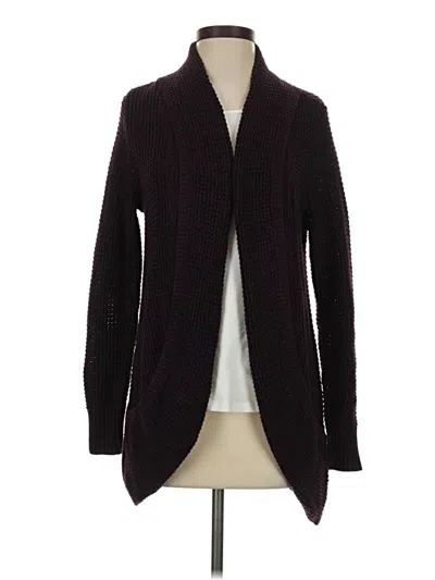 Pre-owned Market & Spruce Cardigan Sweater In Burgundy
