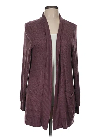 Pre-owned Market & Spruce Cardigan Sweater In Burgundy