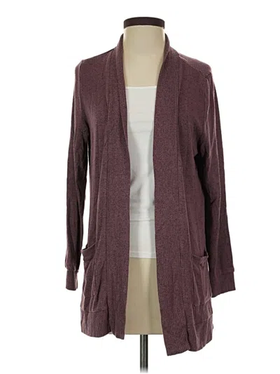 Pre-owned Market & Spruce Cardigan Sweater In Burgundy
