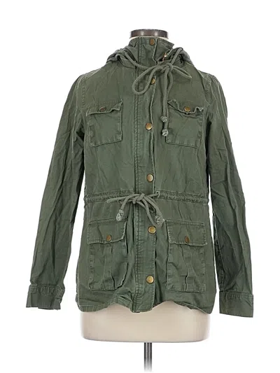 Pre-owned Market & Spruce Cardigan Sweater In Green