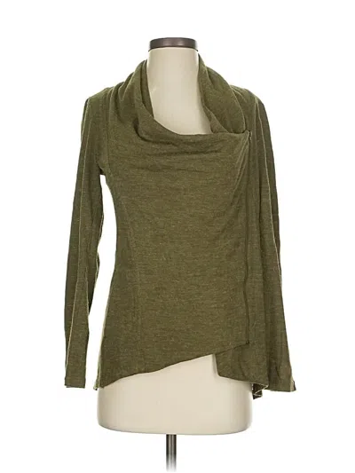 Pre-owned Market & Spruce Cardigan Sweater In Green