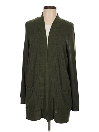 Pre-owned Market & Spruce Cardigan Sweater In Green
