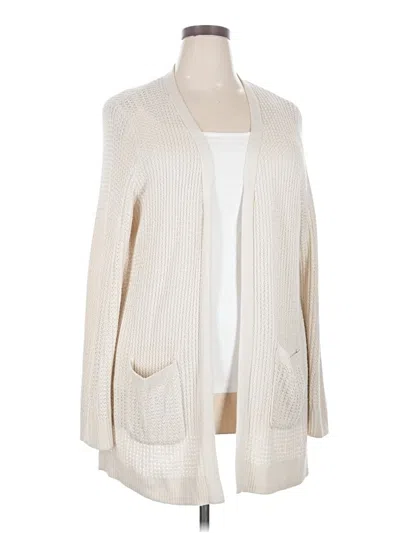 Pre-owned Market & Spruce Cardigan Sweater In Ivory