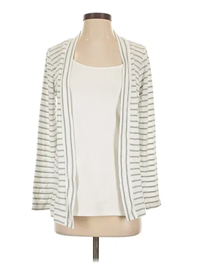 Pre-owned Market & Spruce Cardigan Sweater In Ivory