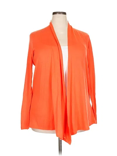 Pre-owned Market & Spruce Cardigan Sweater In Orange