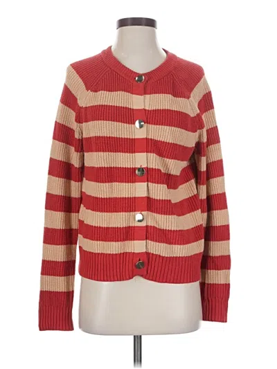 Pre-owned Market & Spruce Cardigan Sweater In Red