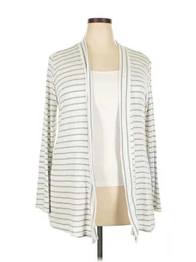 Pre-owned Market & Spruce Cardigan Sweater In Silver