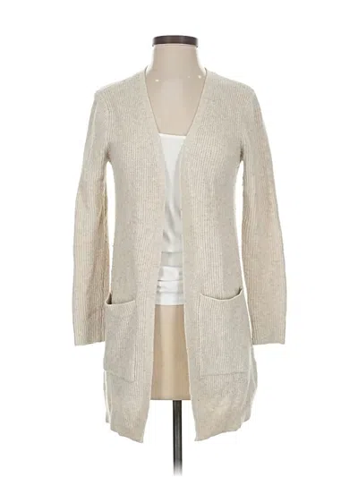 Pre-owned Market & Spruce Cardigan Sweater In White