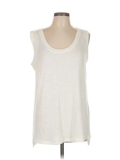 Pre-owned Market & Spruce Cardigan Sweater In White