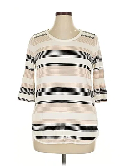 Pre-owned Market & Spruce Cardigan Sweater In White