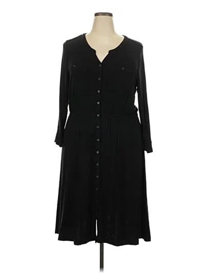 Pre-owned Market & Spruce Casual Dress In Black