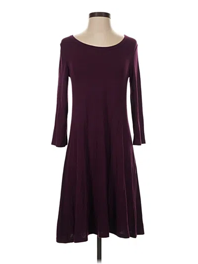 Pre-owned Market & Spruce Casual Dress In Burgundy