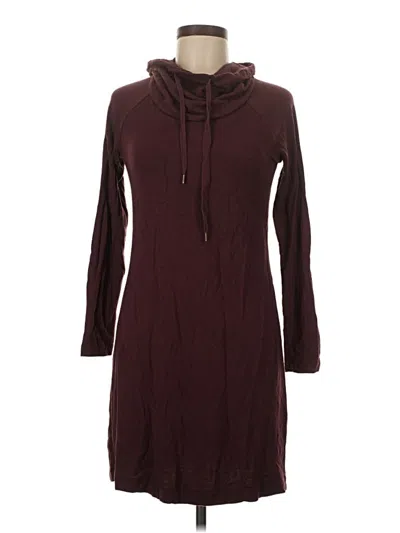 Pre-owned Market & Spruce Casual Dress In Burgundy