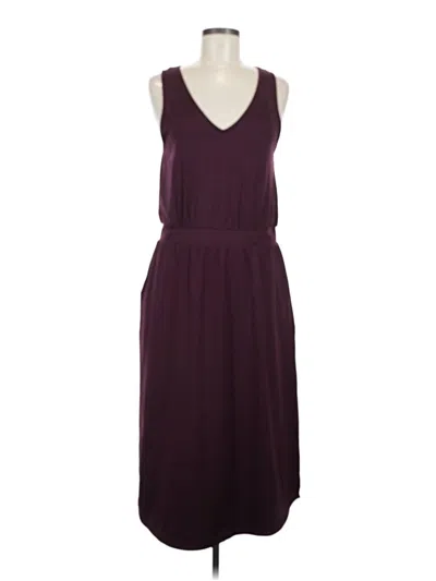 Pre-owned Market & Spruce Casual Dress In Burgundy