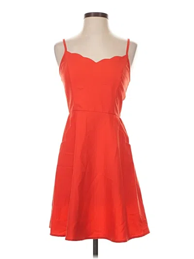 Pre-owned Market & Spruce Cocktail Dress In Orange