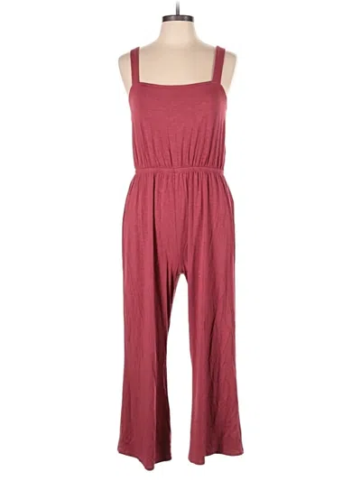 Pre-owned Market & Spruce Jumpsuit In Burgundy