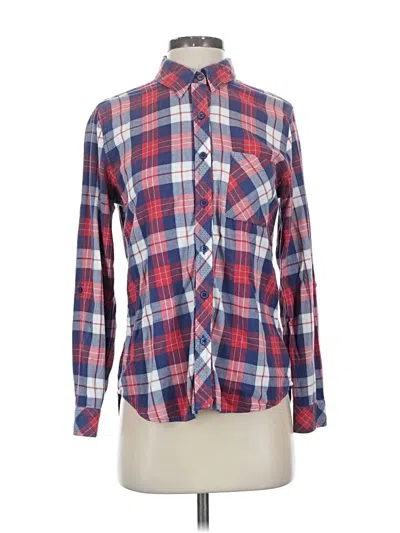 Pre-owned Market & Spruce Long Sleeve Polo Shirt In Red