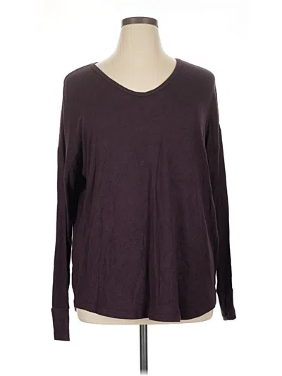 Pre-owned Market & Spruce Long Sleeve T-shirt In Burgundy