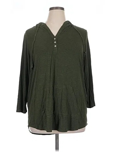 Pre-owned Market & Spruce Poncho In Green