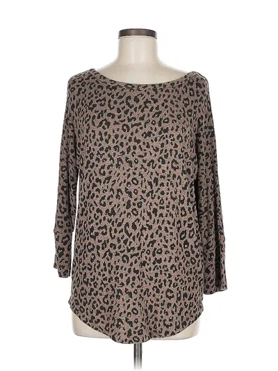 Pre-owned Market & Spruce Pullover Sweater In Brown