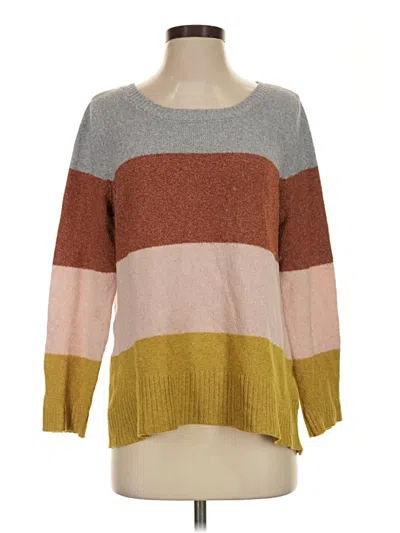 Pre-owned Market & Spruce Pullover Sweater In Brown