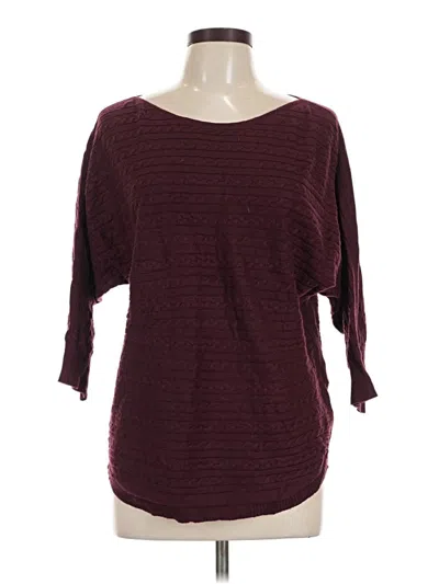 Pre-owned Market & Spruce Pullover Sweater In Burgundy