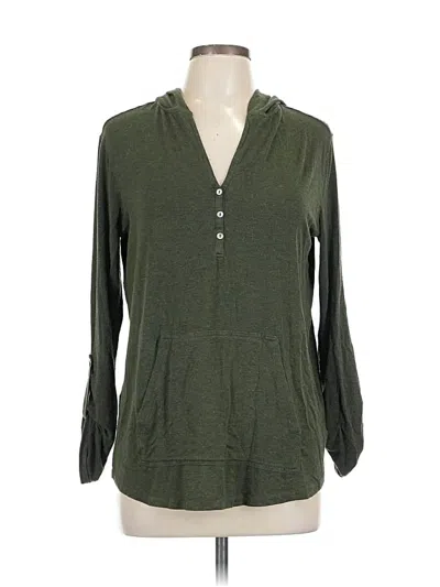 Pre-owned Market & Spruce Pullover Sweater In Green