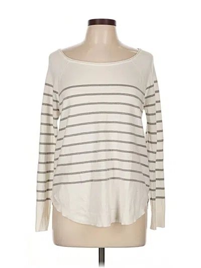 Pre-owned Market & Spruce Pullover Sweater In White