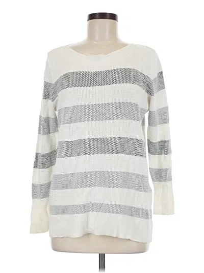 Pre-owned Market & Spruce Pullover Sweater In White