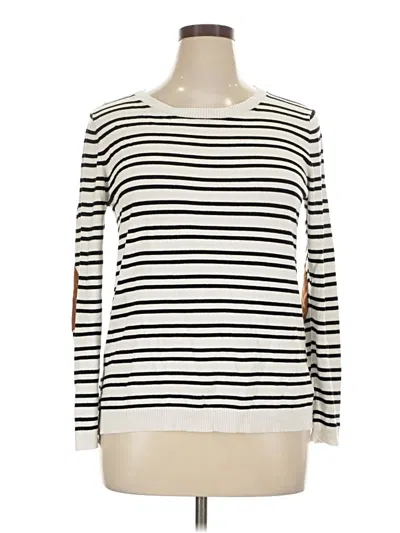 Pre-owned Market & Spruce Pullover Sweater In White