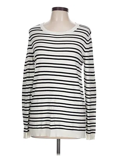 Pre-owned Market & Spruce Pullover Sweater In White