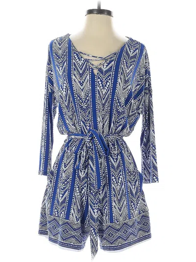 Pre-owned Market & Spruce Romper In Blue