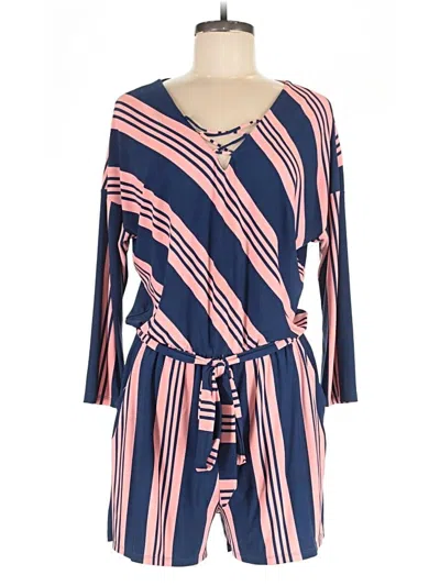 Pre-owned Market & Spruce Romper In Blue